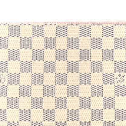 Louis Vuitton Damier Azur Neverfull MM GM Pochette Rose Ballerine 7 of 7
