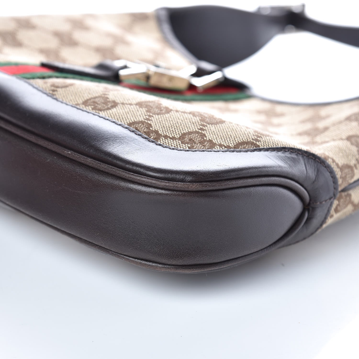 Gucci Monogram Web Small Jackie O Hobo Dark Brown 12 of 12
