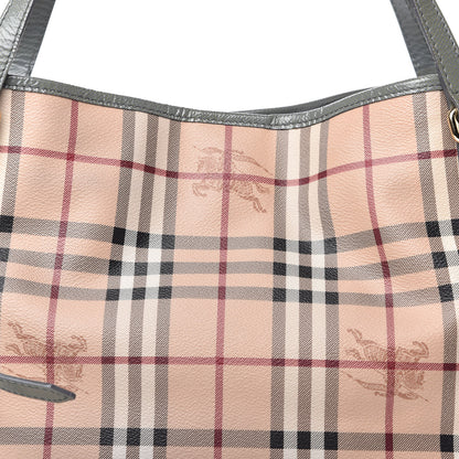 Burberry Haymarket Check Small Canterbury Tote Storm Grey 9 of 9
