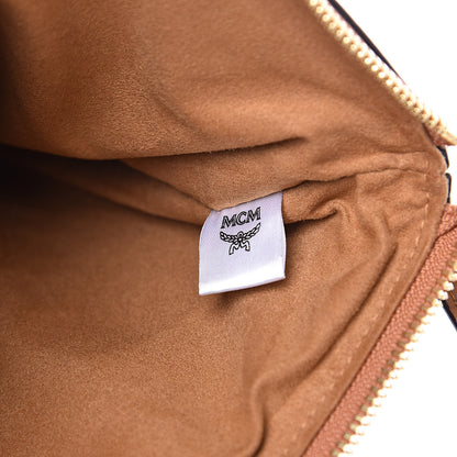MCM Viseto Stark Wristlet Pouch Cognac 6 of 9