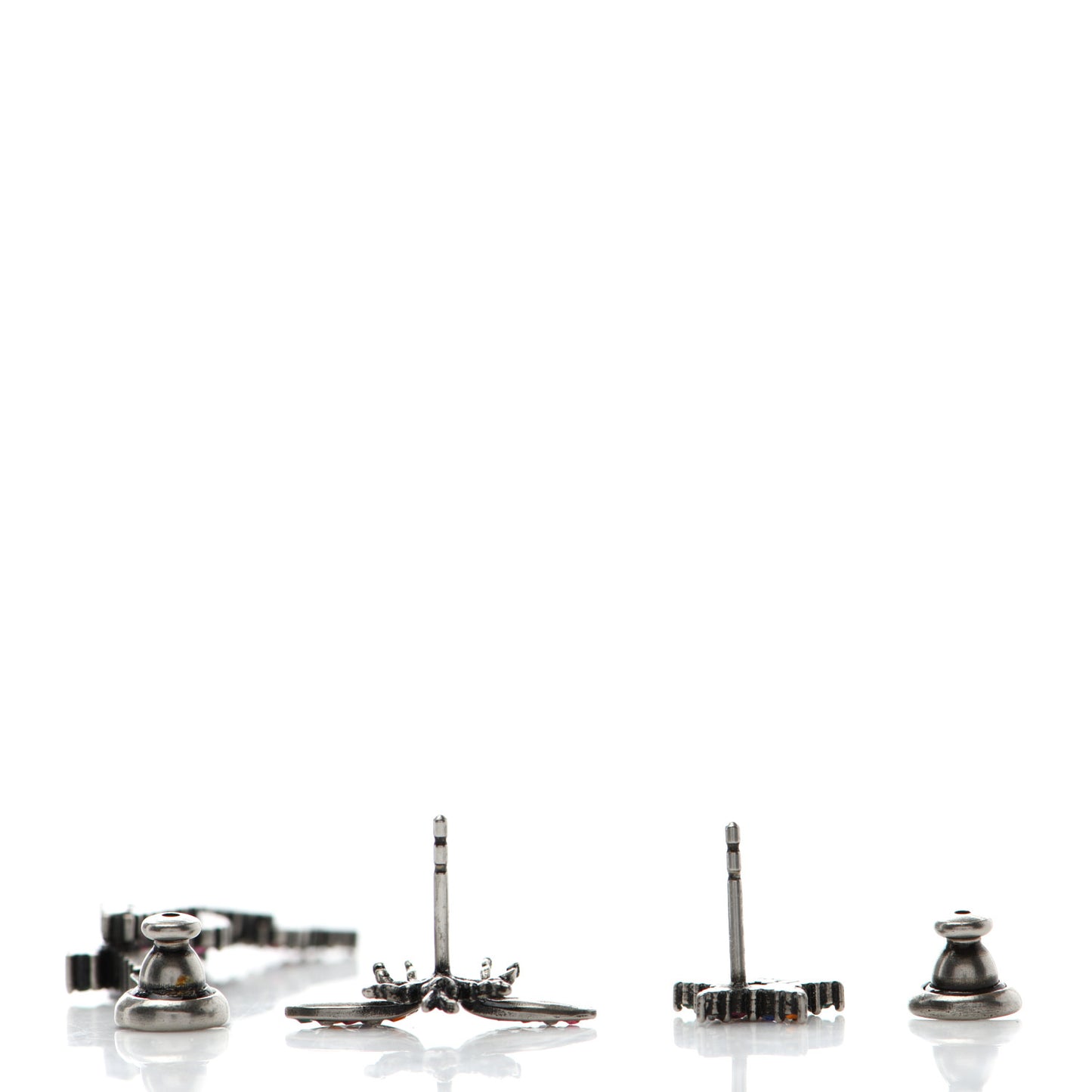 Palladium Crystal J'adior Earrings Multicolor