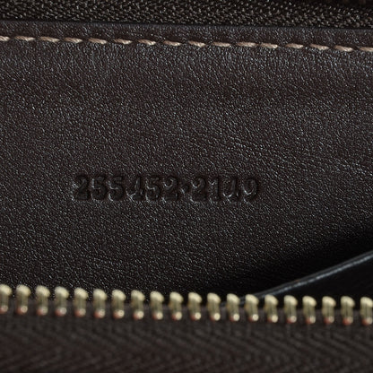 Gucci Monogram Zip Around Card Case Brown 6 of 7