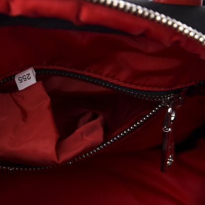 Prada Tessuto Nylon Pocket Top Handle Cargo Shoulder Bag Black Fuoco 7 of 10