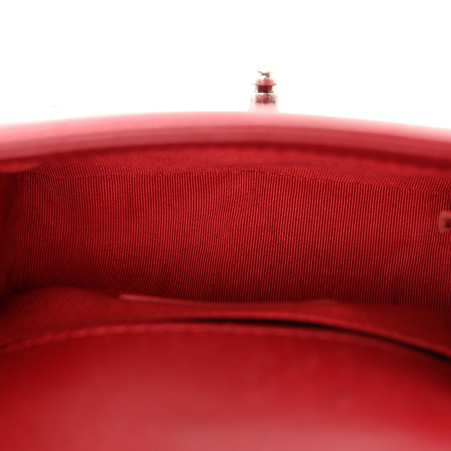 Calfskin Quilted Mini Boy Flap Black Red