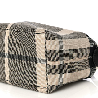 Burberry Canvas Mega Check Pochette Grey Black 9 of 12