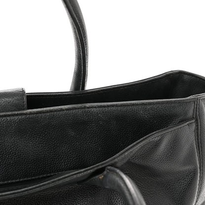 Chanel Calfskin Cerf Executive Shopper Tote Black 10 of 17