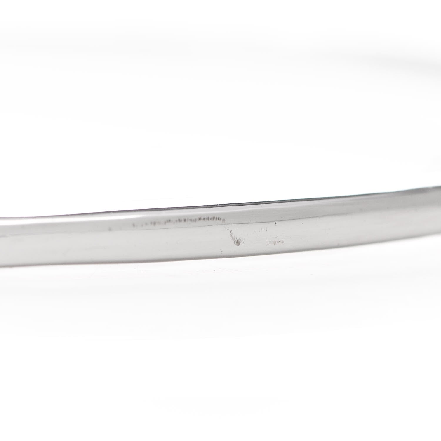 Tiffany 18K White Gold Diamond Metro Bangle Bracelet 4 of 4