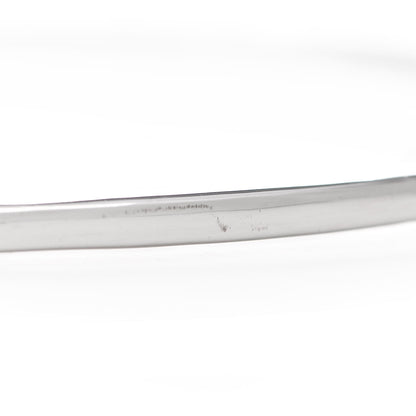 Tiffany 18K White Gold Diamond Metro Bangle Bracelet 4 of 4