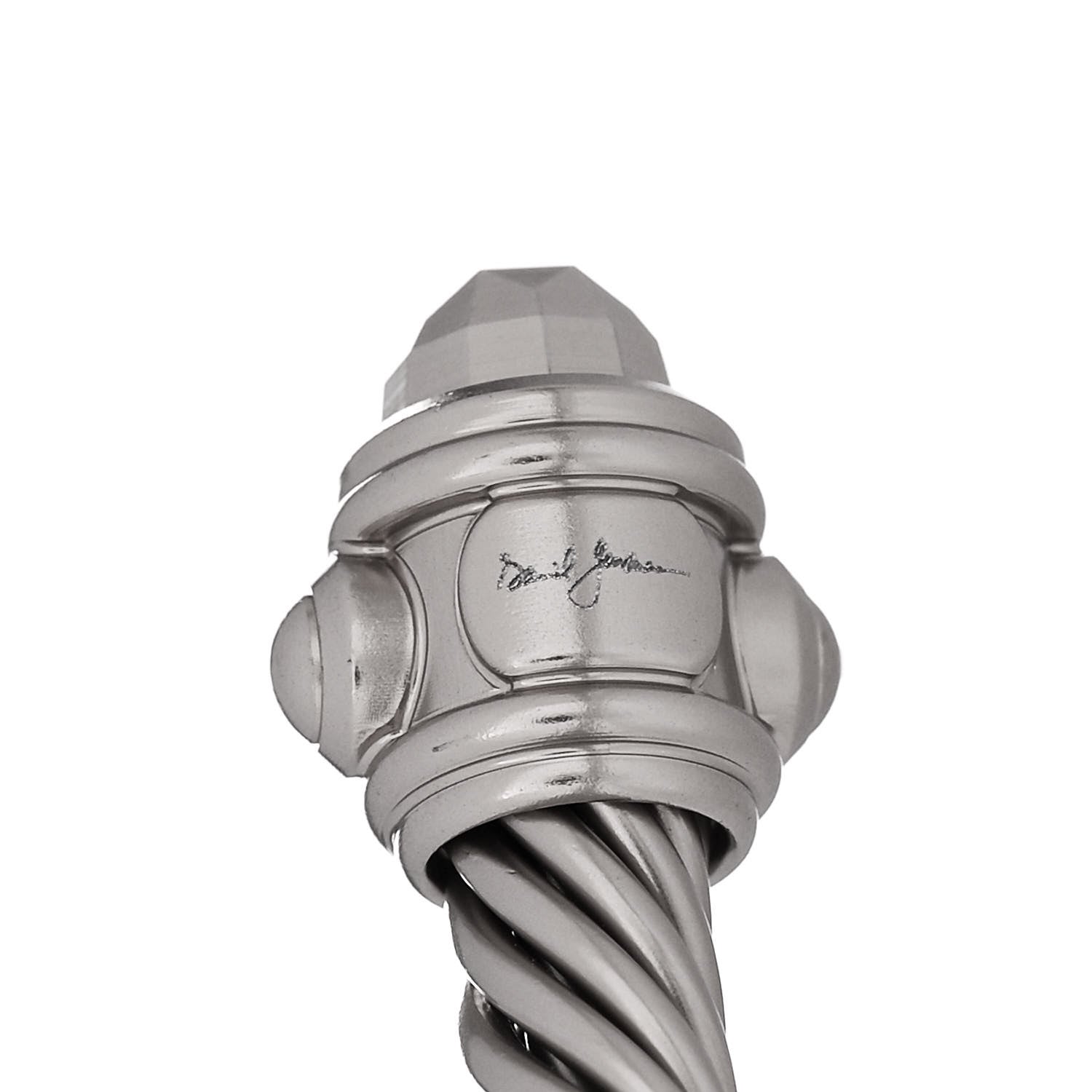 David Yurman Aluminum 5mm Renaissance Bracelet Darkened Silver 3 of 5