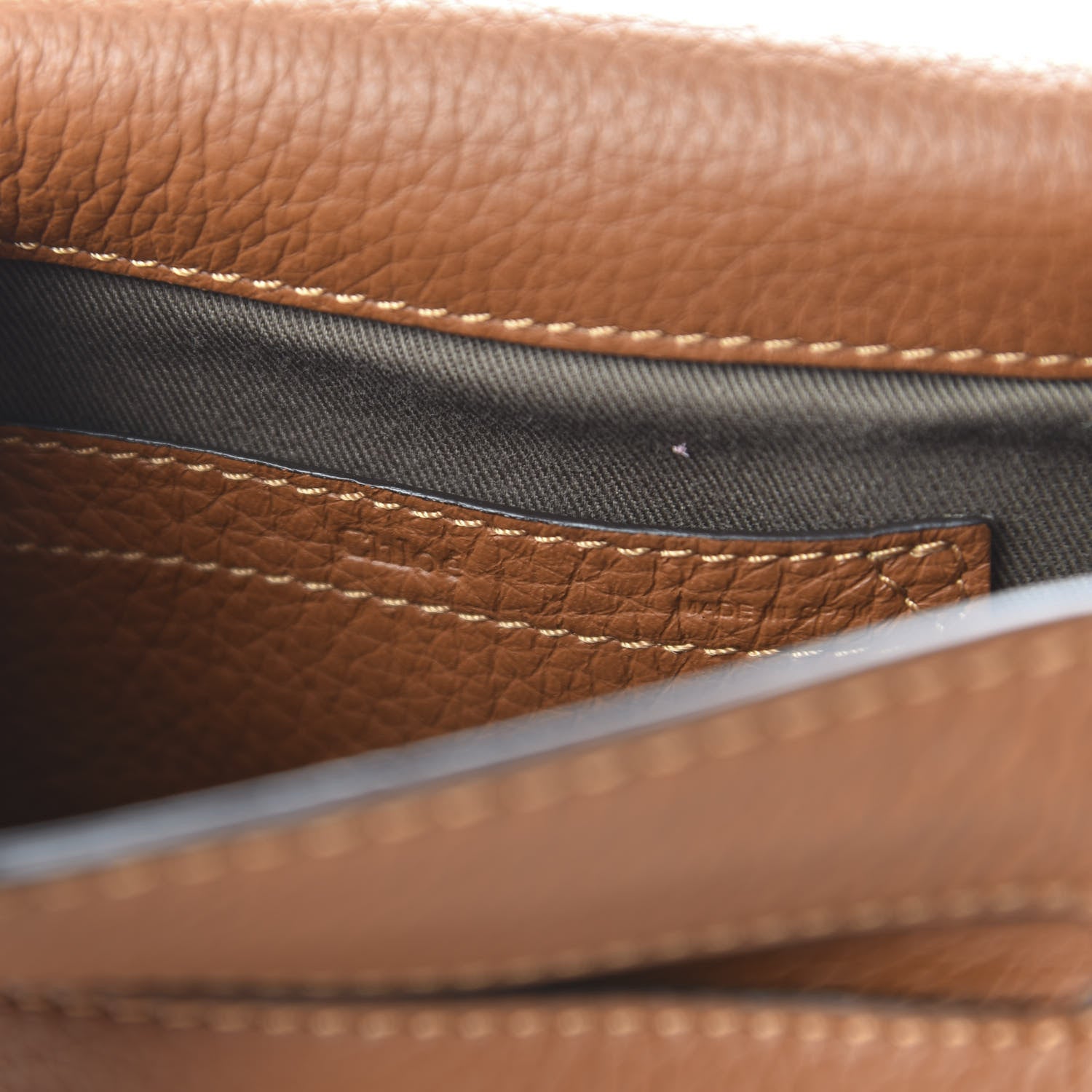 Chloe Calfskin Mini Marcie Round Crossbody Bag Tan 8 of 9