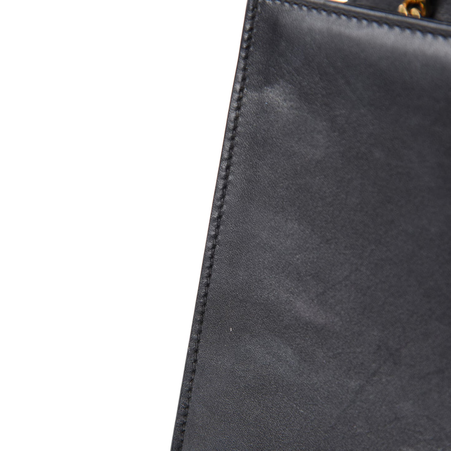 Smooth Calfskin Medium Classic Monogram Kate Tassel Satchel Black