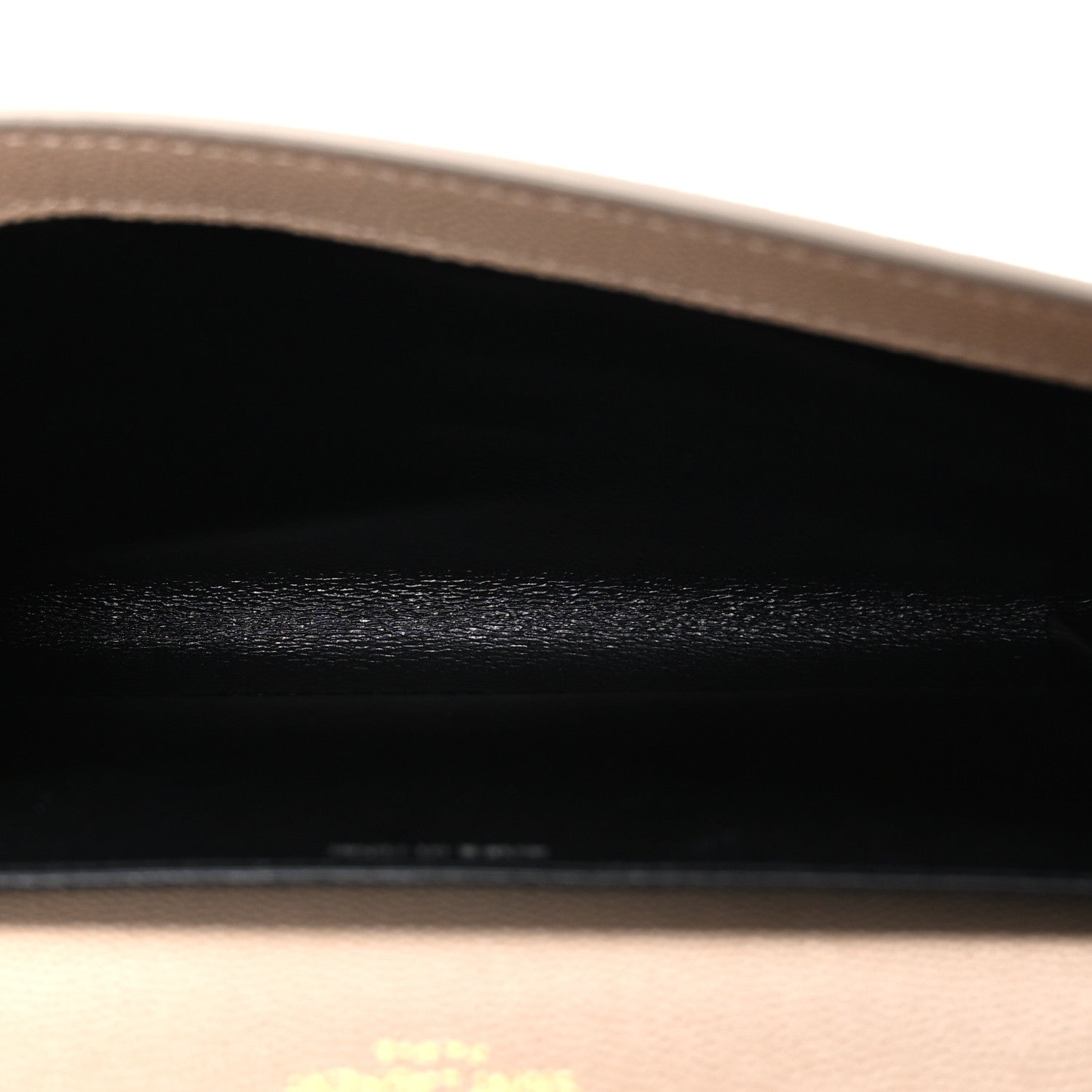 Saint Laurent Grain De Poudre Monogram Uptown Chain Wallet Dark Beige 6 of 11