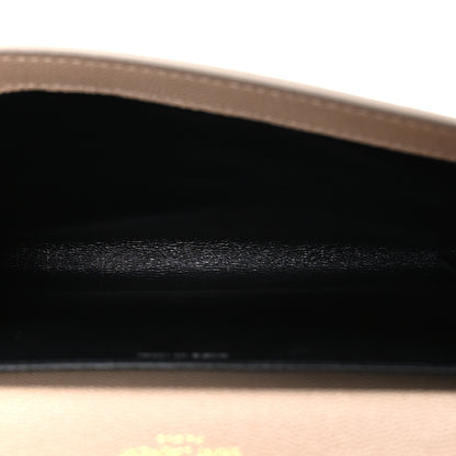 Saint Laurent Grain De Poudre Monogram Uptown Chain Wallet Dark Beige 6 of 11