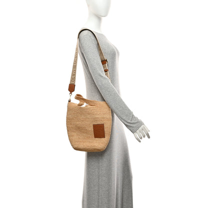 Loewe Raffia Mini Slit Tote Bag Natural Tan 2 of 10