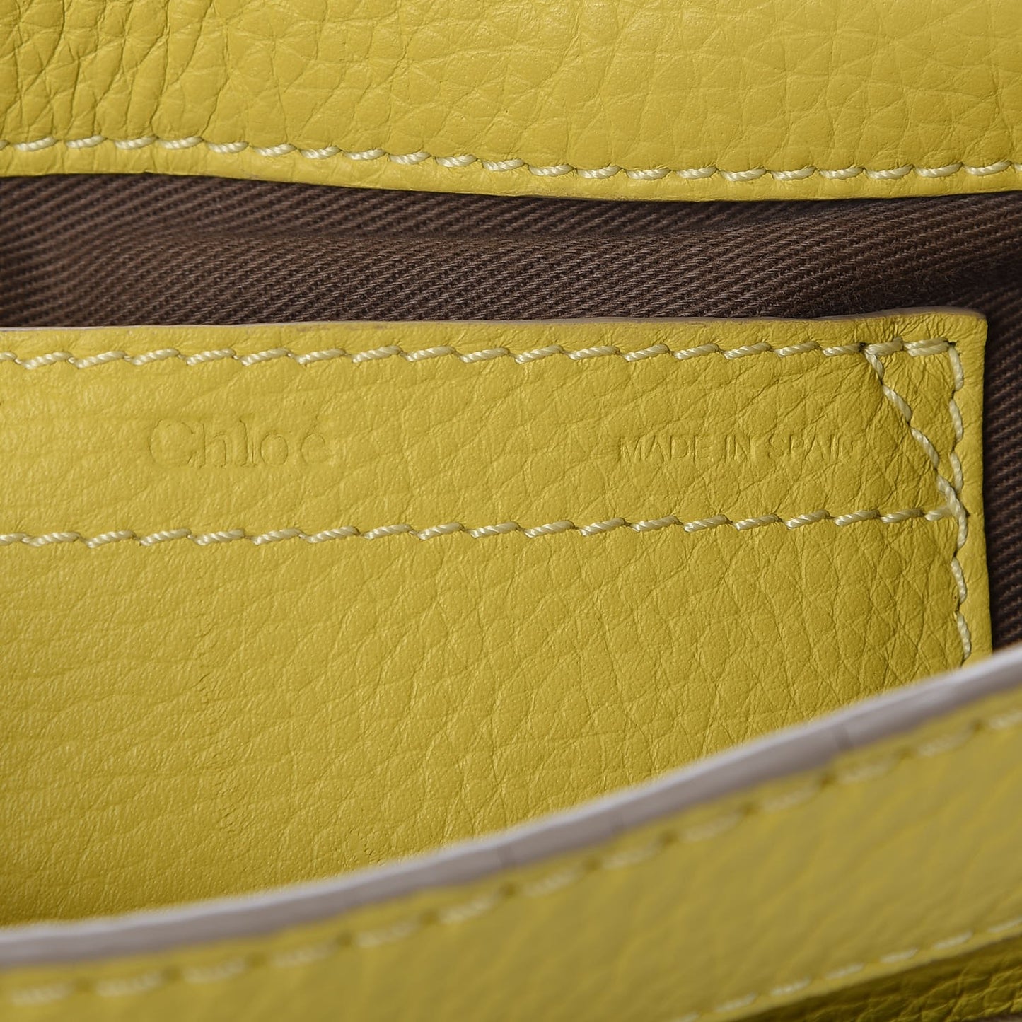 Calfskin Mini Marcie Round Crossbody Bag Neon Yellow