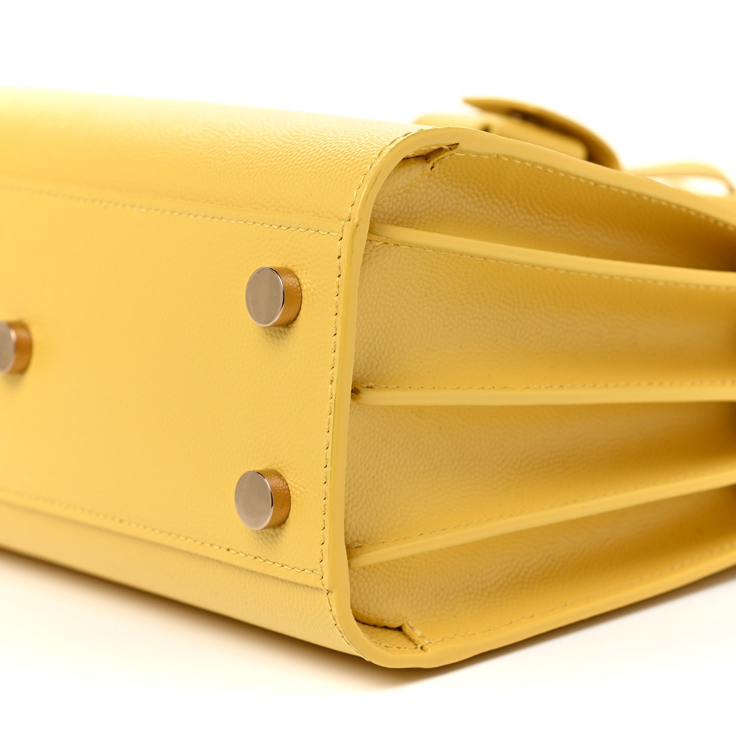Grained Calfskin Nano Sac De Jour Jaune