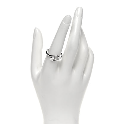 Tiffany Sterling Silver Elsa Peretti Open Wave Ring 58 8.5 3 of 4