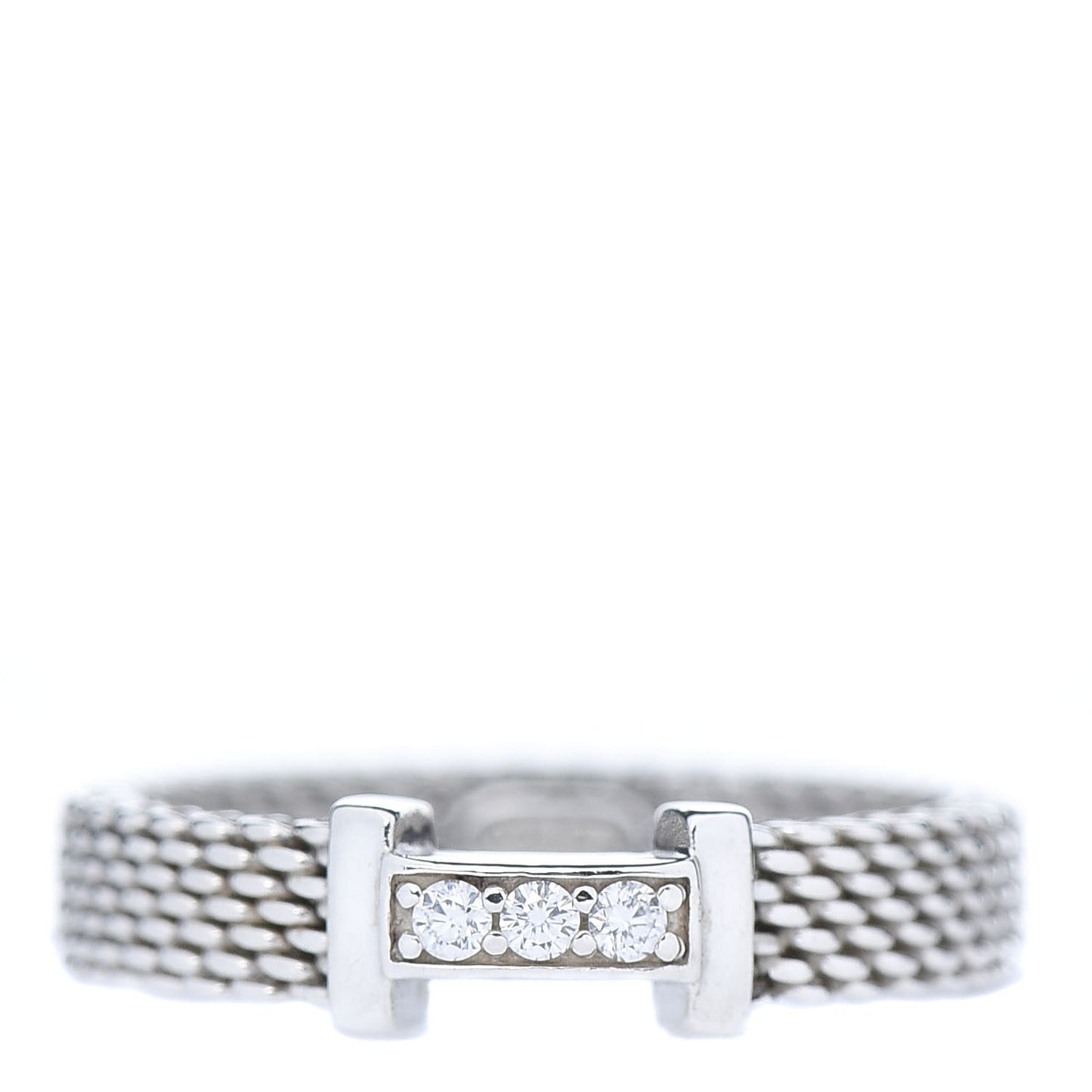Sterling Silver Diamond Narrow Somerset Ring 49 5
