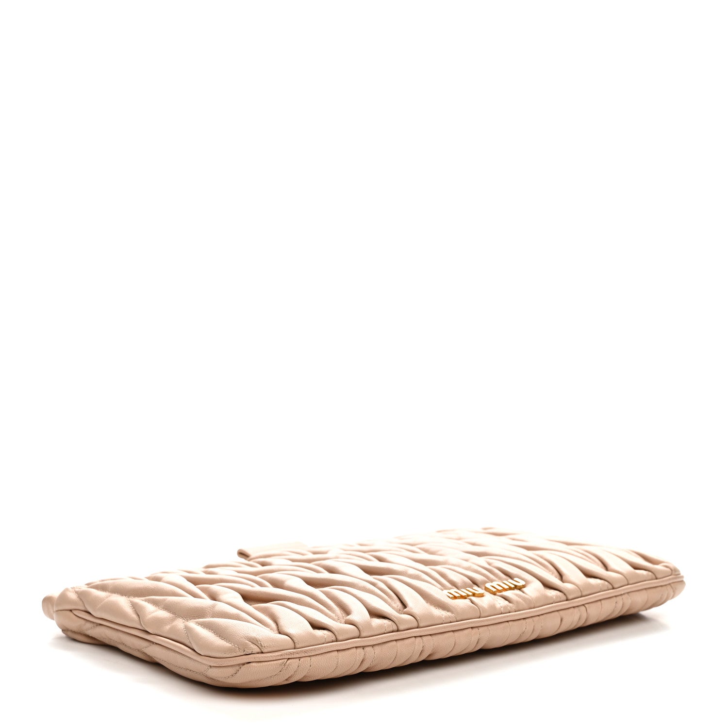 Miu Miu Nappa Matelasse Clutch Cammeo 4 of 10
