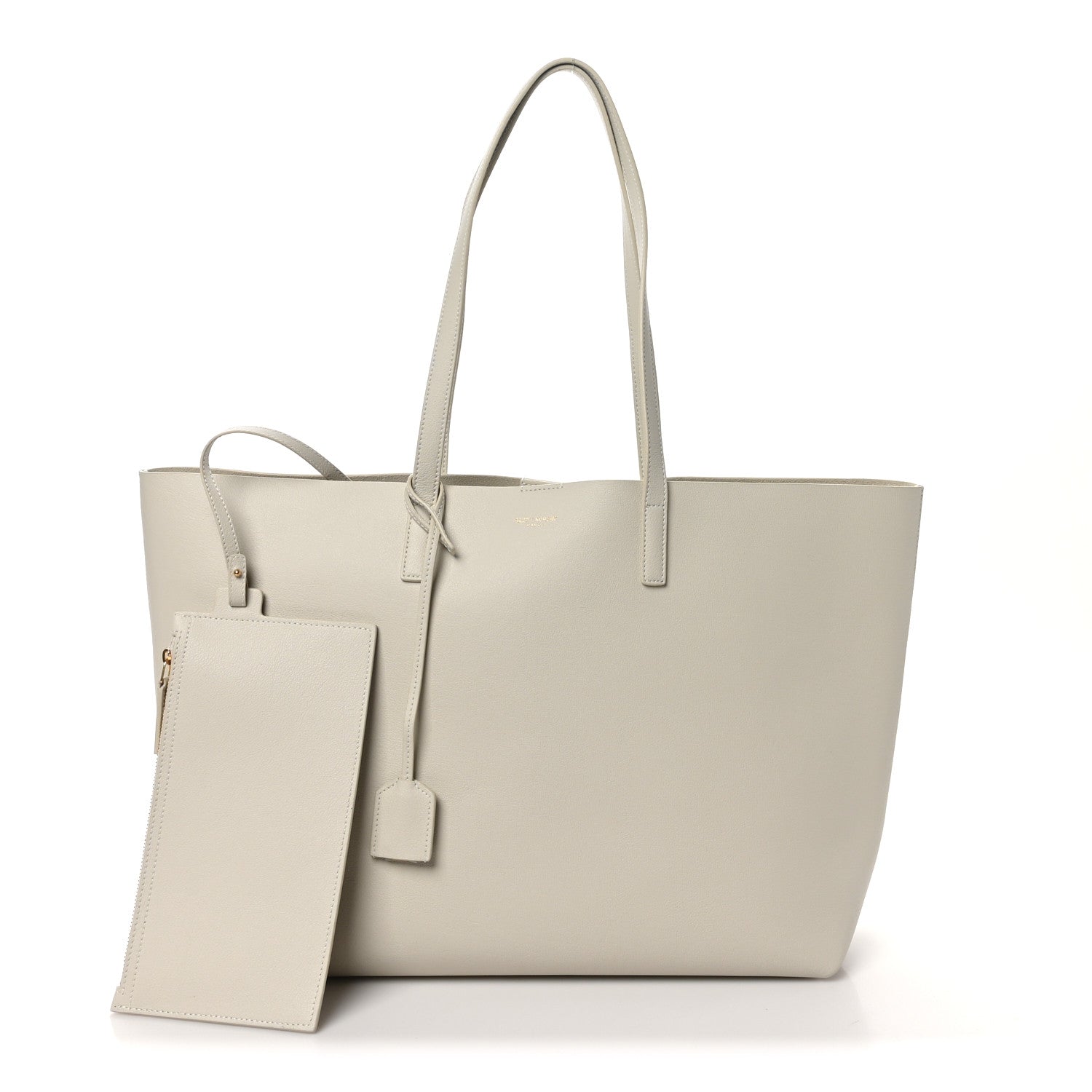 Saint Laurent Calfskin Large Shopping Tote Crema Soft 3 of 11