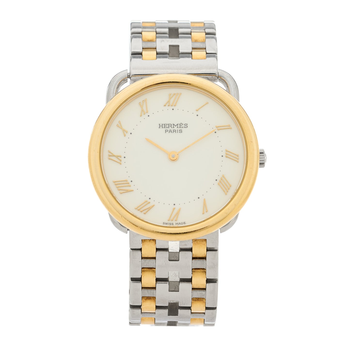 Stainless Steel 33mm Arceau Clipper Quartz Watch Gold