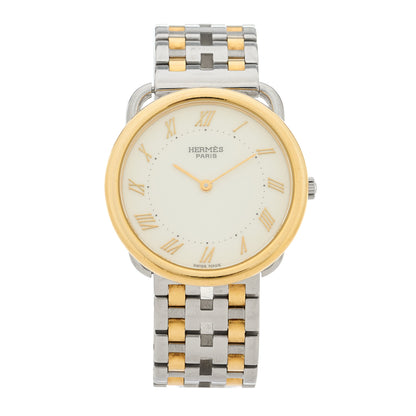 Hermes Stainless Steel 33mm Arceau Clipper Quartz Watch Gold 1 of 4