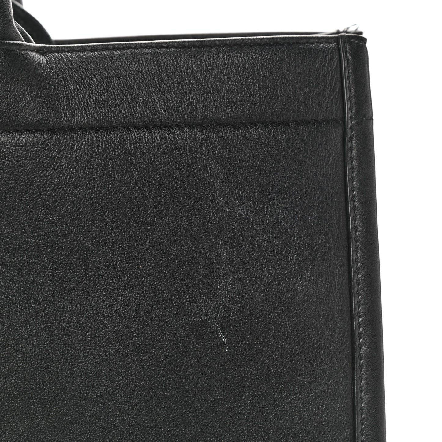 Calfskin Embossed Large Book Tote Black
