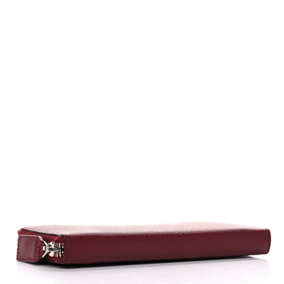Saint Laurent Grained Calfskin Rive Gauche Zip Around Wallet Palissandre 4 of 11