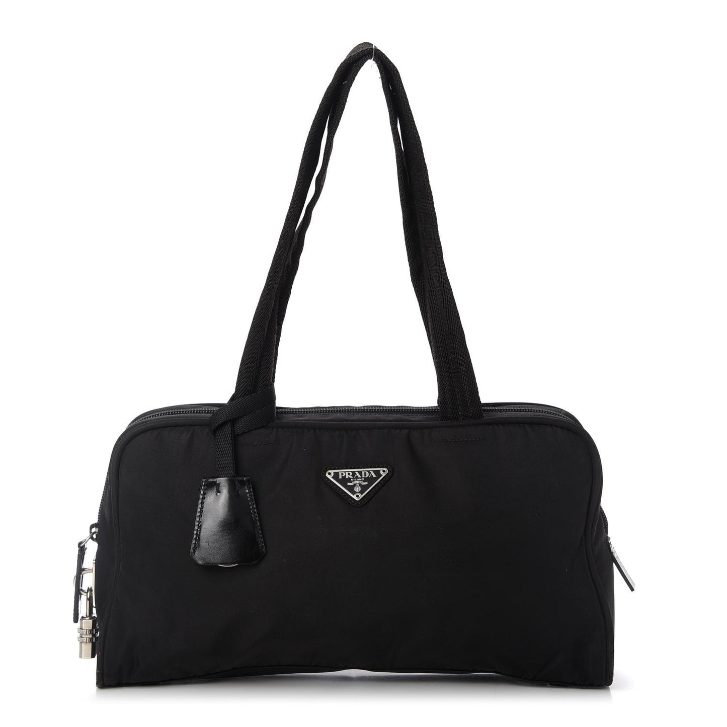 Tessuto Nylon Sport Semitracolla Shoulder Bag Black