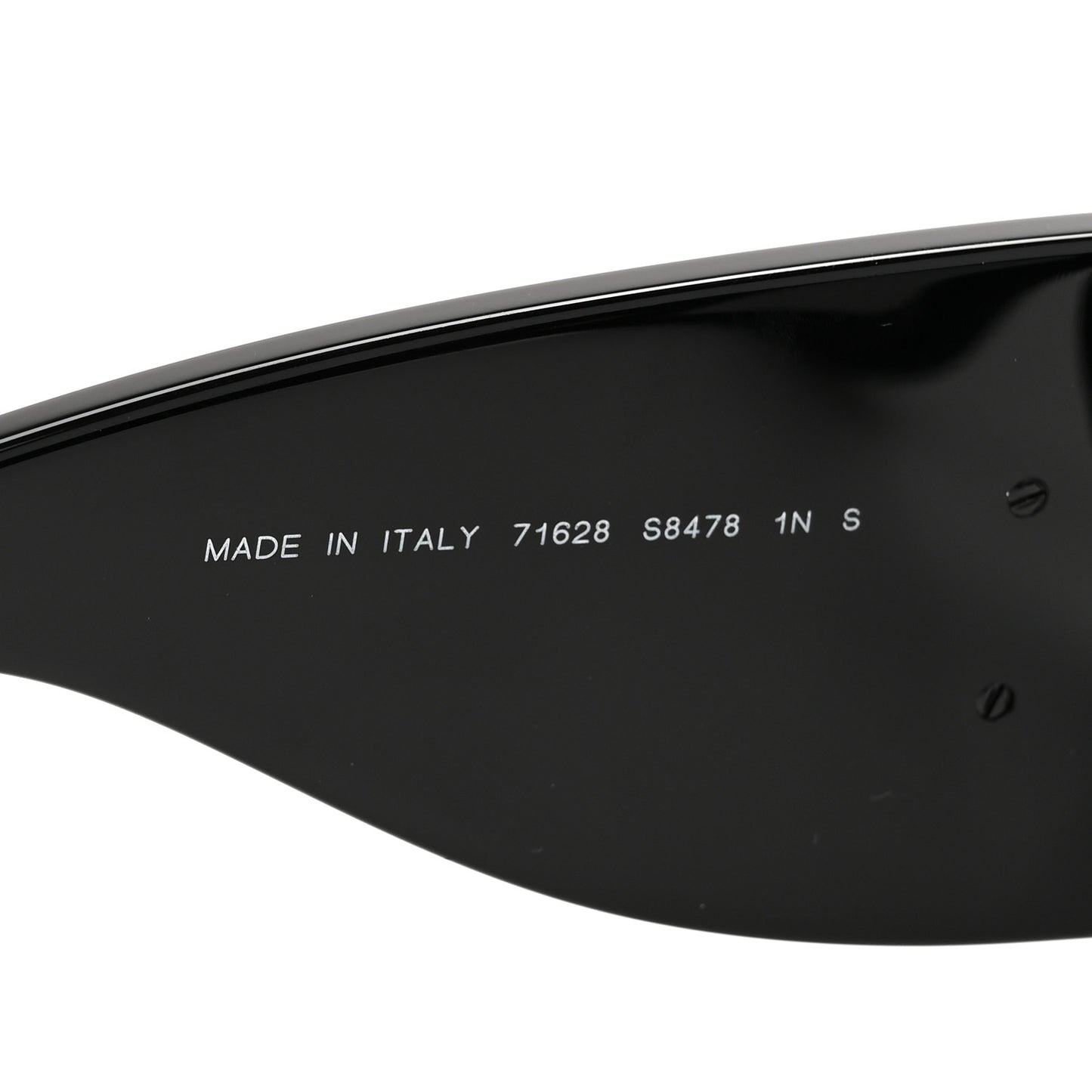 Acetate CC Logo Square Sunglasses 71628 Black White