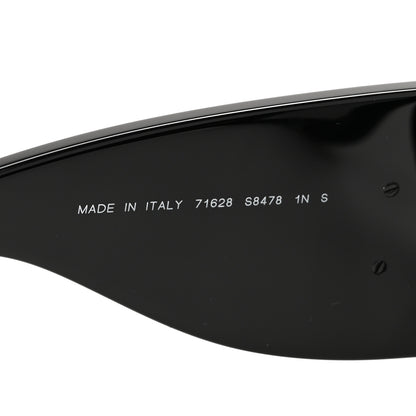 Chanel Acetate CC Logo Square Sunglasses 71628 Black White 5 of 8
