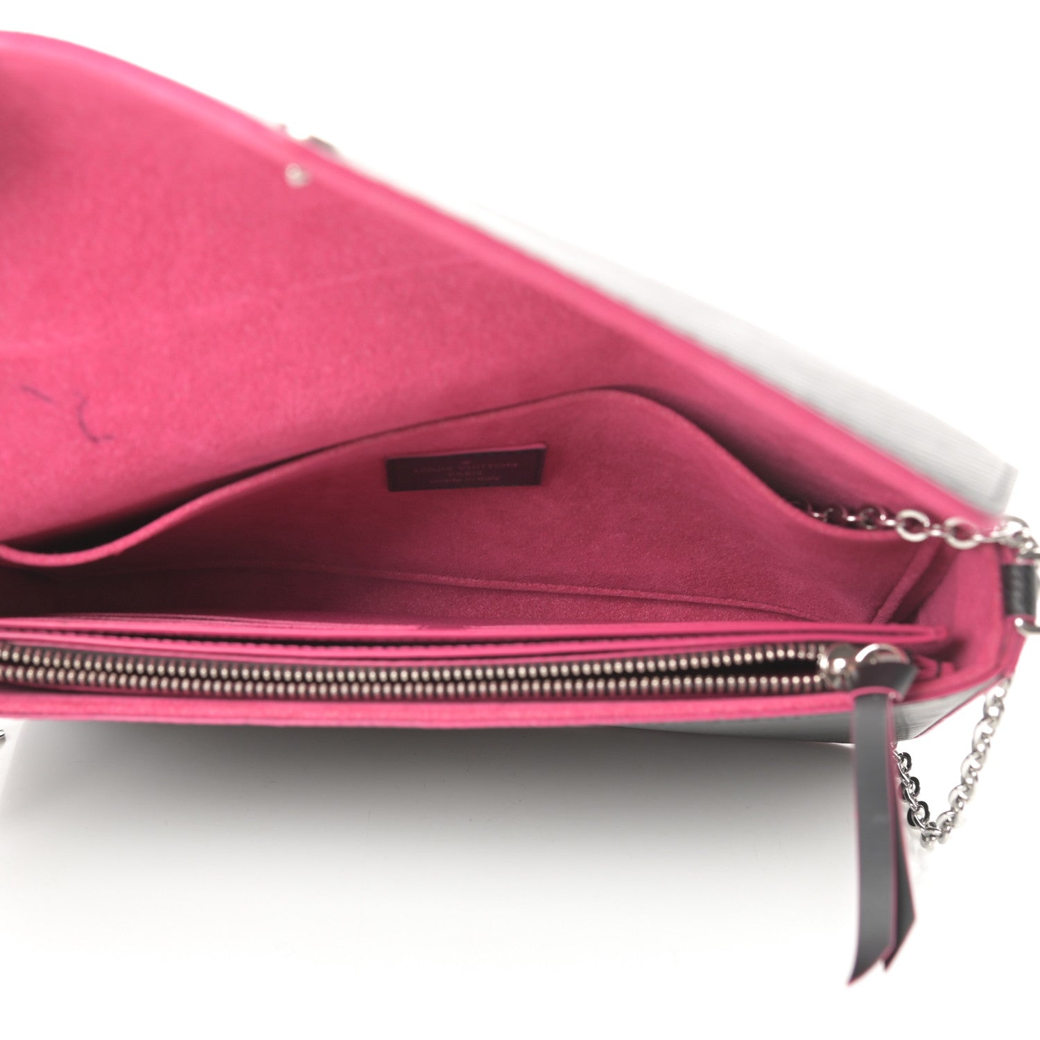 Louis Vuitton Epi Pochette Felicie Black Hot Pink 5 of 15