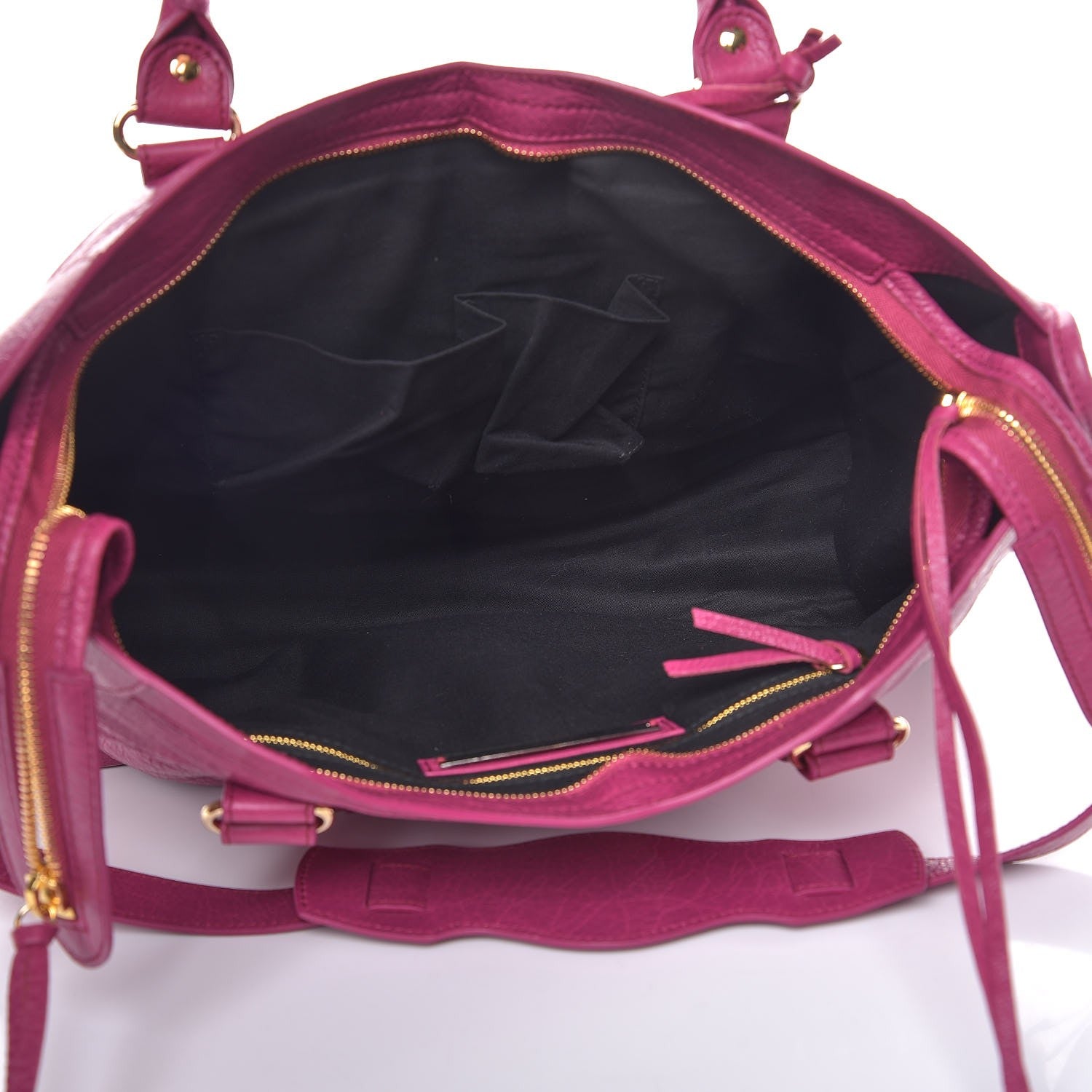 Balenciaga Agneau Classic Gold Hardware City Rose Dahlia 5 of 9