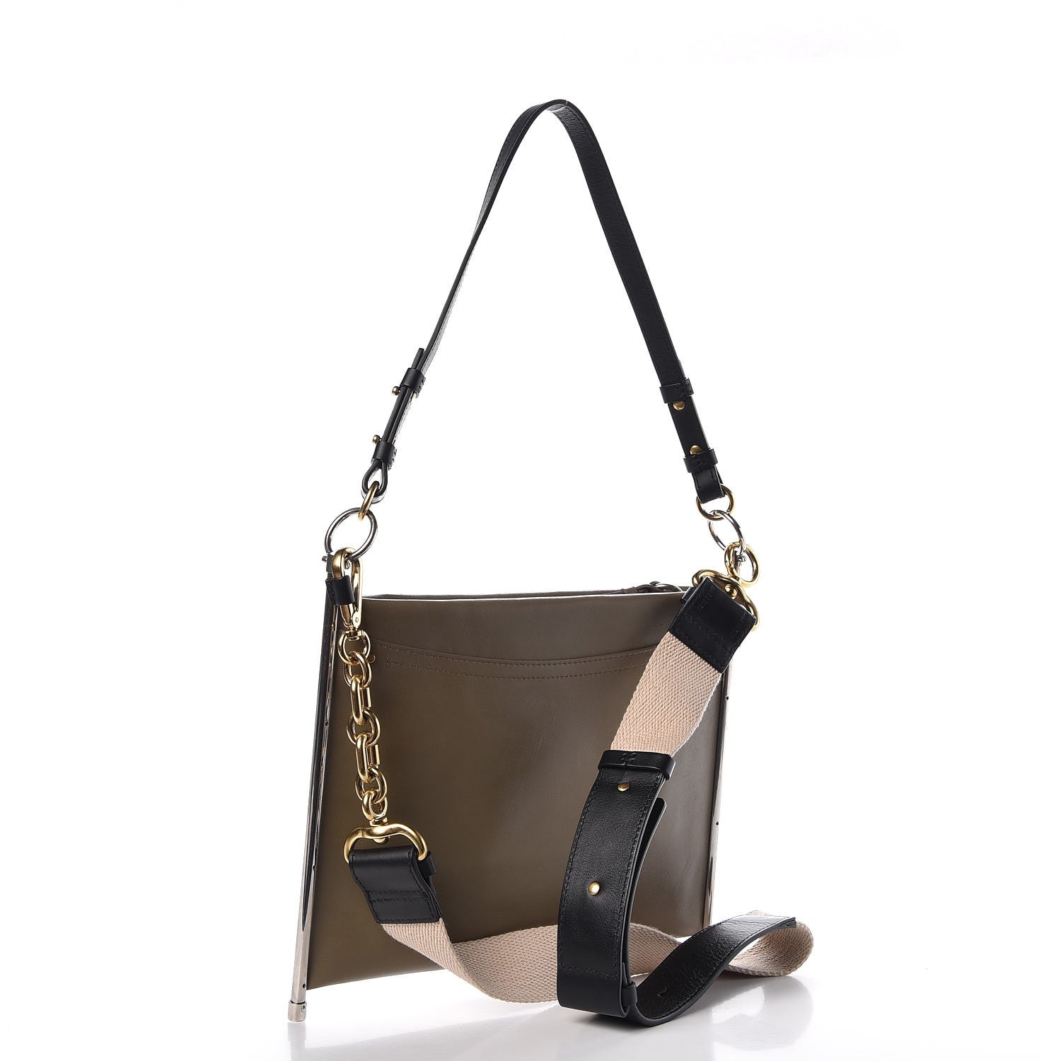 Chloe Smooth Calfskin Medium Roy Clutch Merino Grey 3 of 7