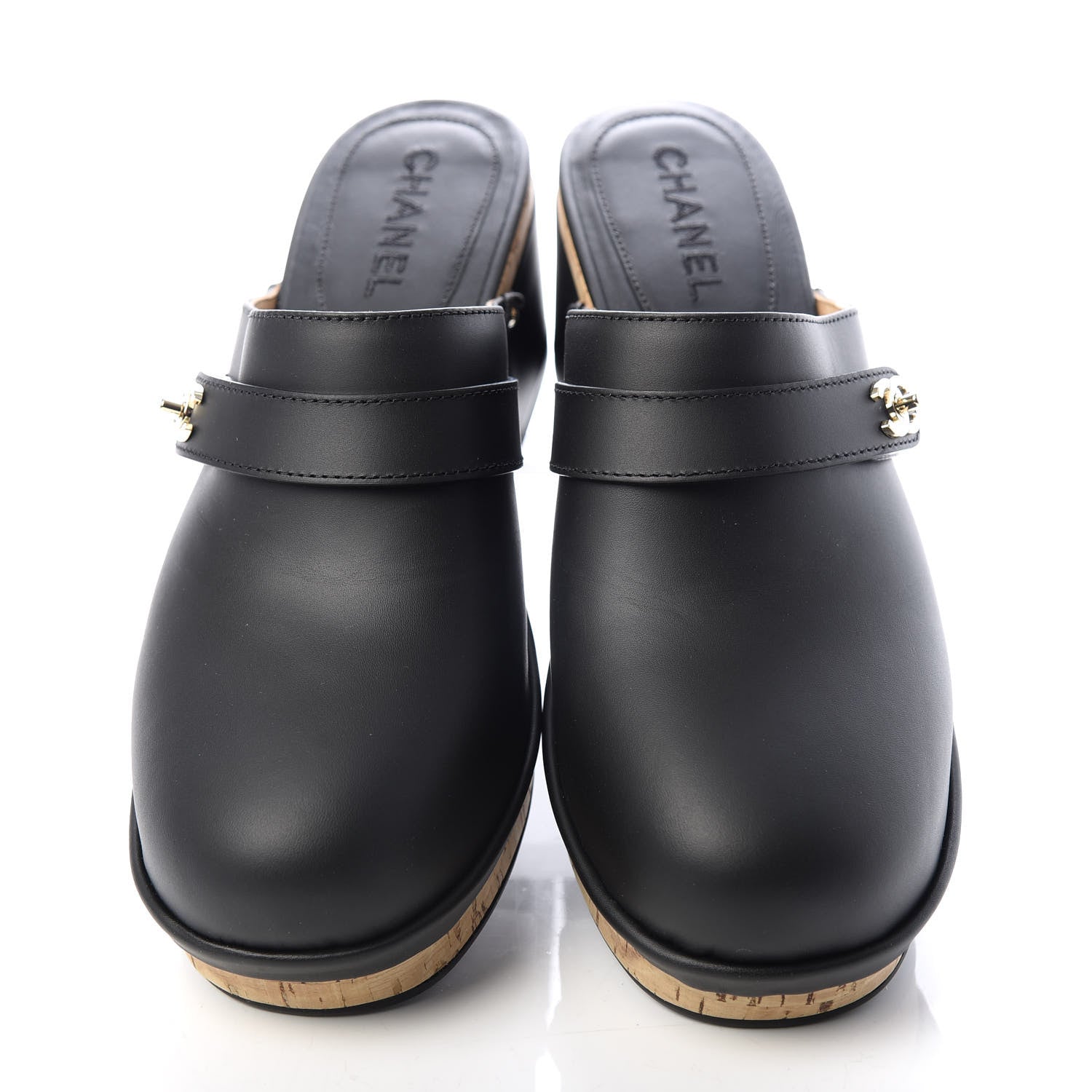 Chanel Calfskin CC Turn Lock Clogs 41 Black 5 of 10