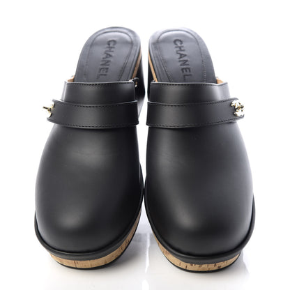 Chanel Calfskin CC Turn Lock Clogs 41 Black 5 of 10