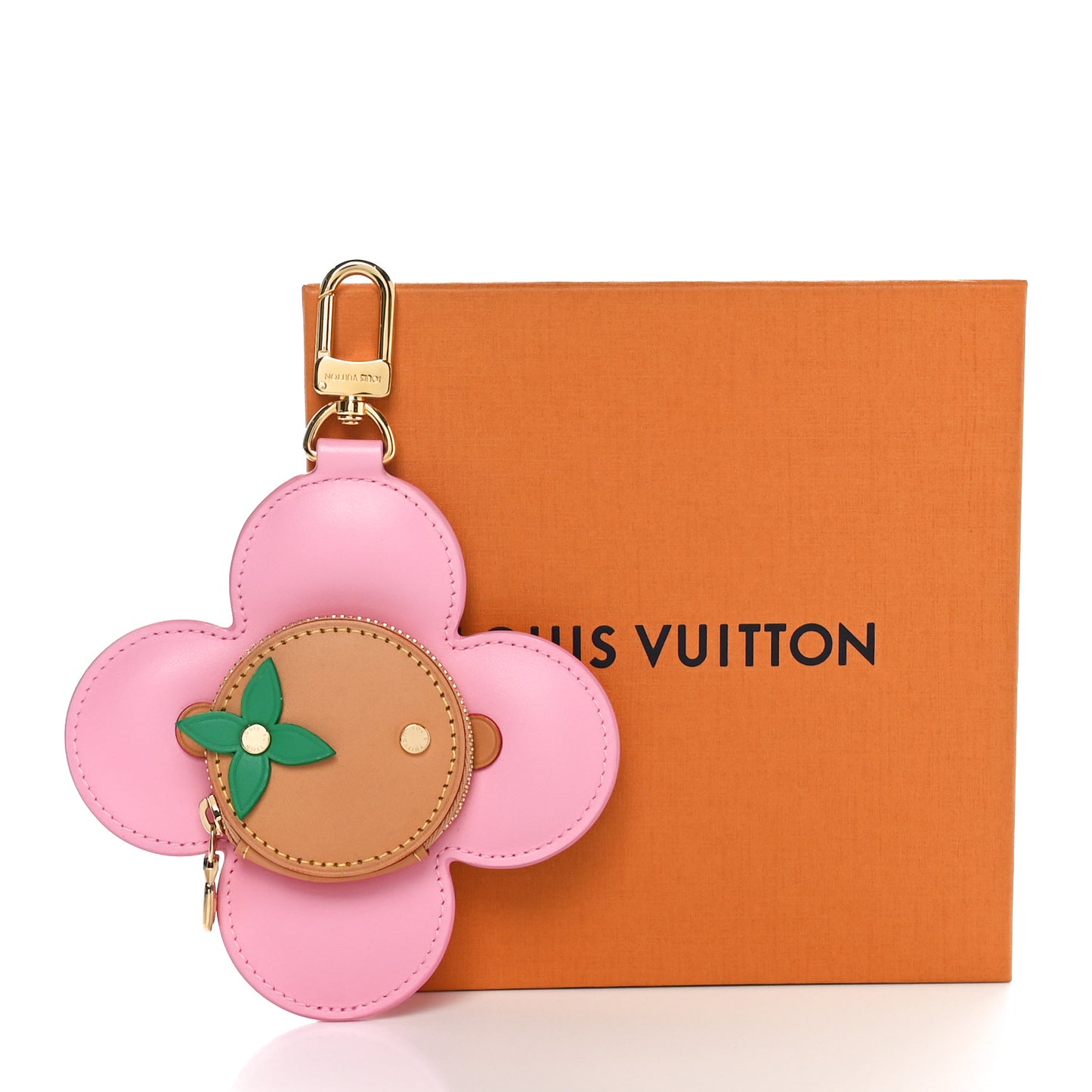 Calfskin Vivienne Coin Purse Pink Multicolor