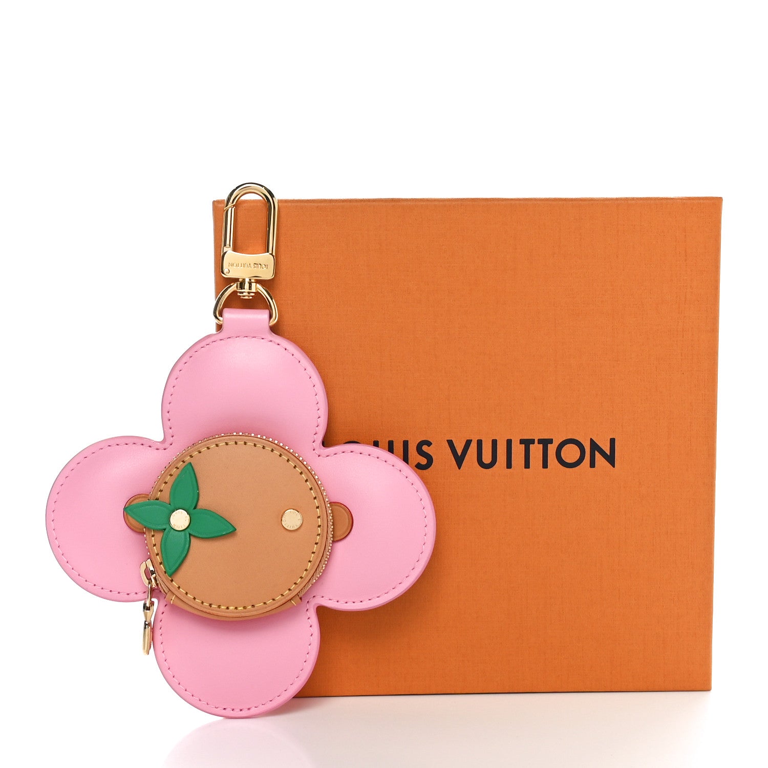Louis Vuitton Calfskin Vivienne Coin Purse Pink Multicolor 7 of 7