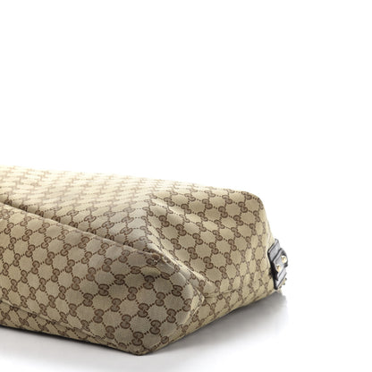 Gucci Monogram Large Horsebit Chain Hobo Dark Brown 12 of 17