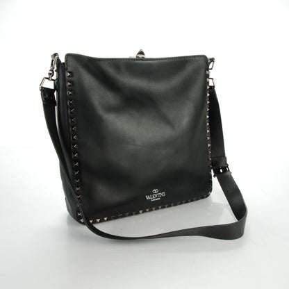 Valentino Garavani Calfskin Rockstud All Over Flip-Lock Messenger Bag Black 3 of 6