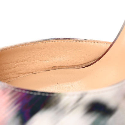 Christian Louboutin Satin Impressioniste Iriza 100 Pumps 39.5 Multicolor 18 of 19