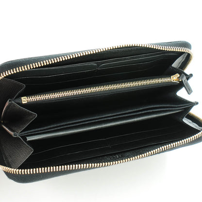 Fendi Vitello Elite Studded Monster Zip Around Wallet Black 5 of 7