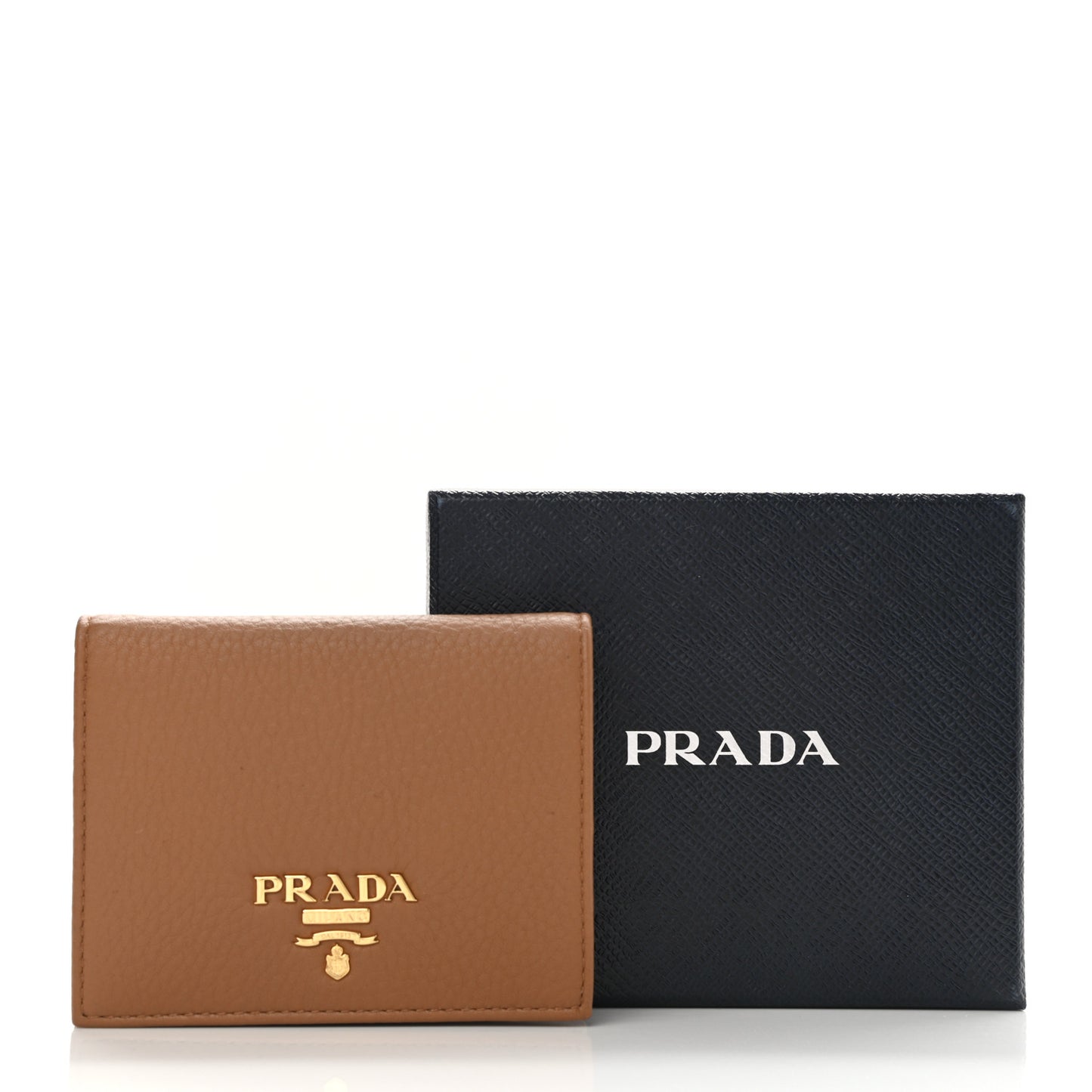 Vitello Daino Small Bi-Fold Wallet Caramel