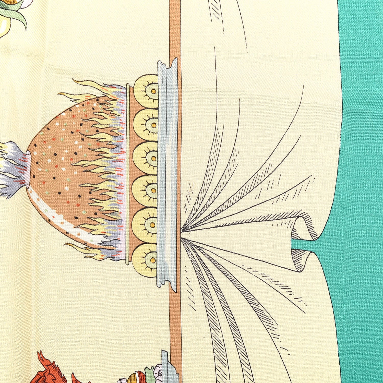 Hermes Silk A La Gloire De La Cuisine Francaise Scarf 90 5 of 5