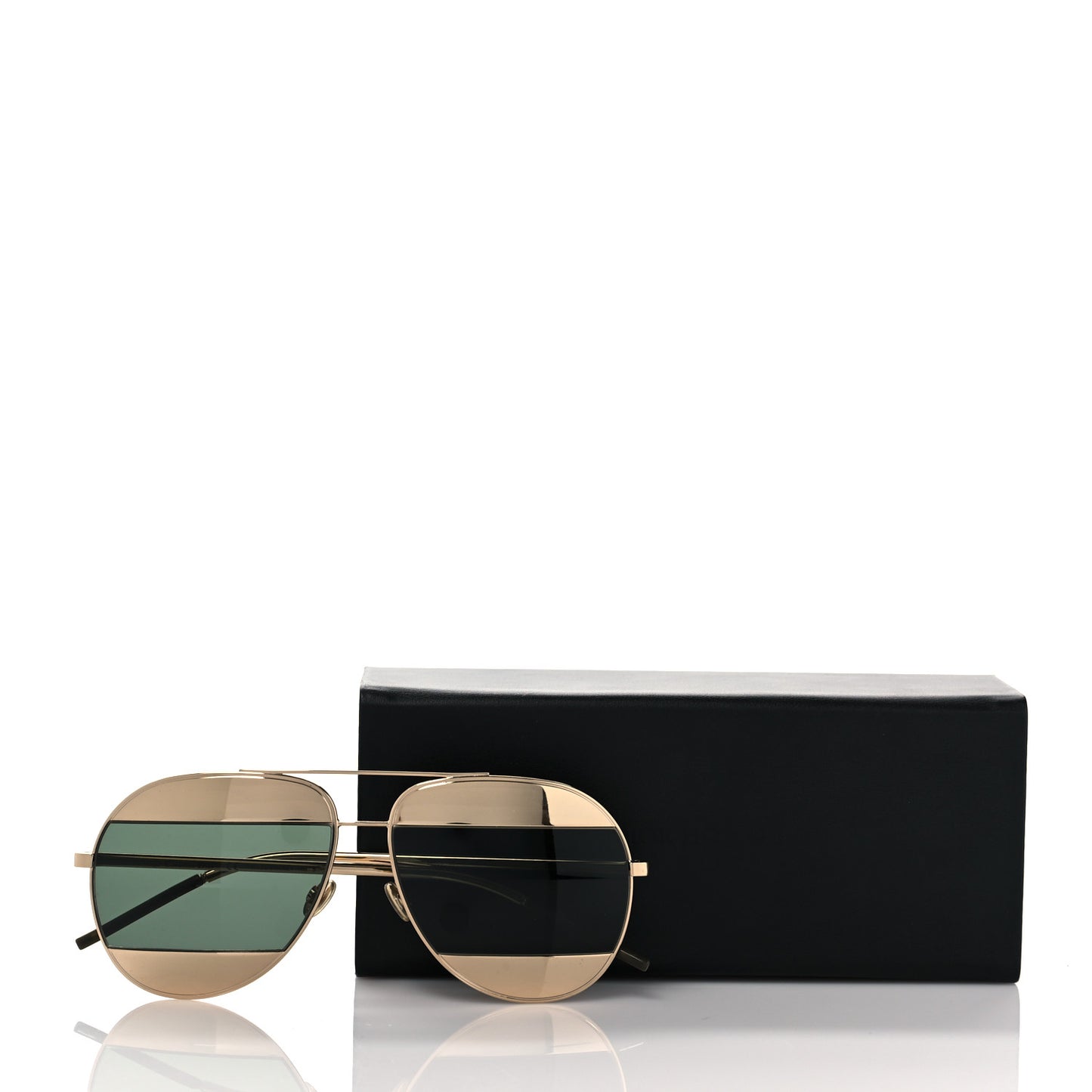 Split 1 Aviator Sunglasses Gold