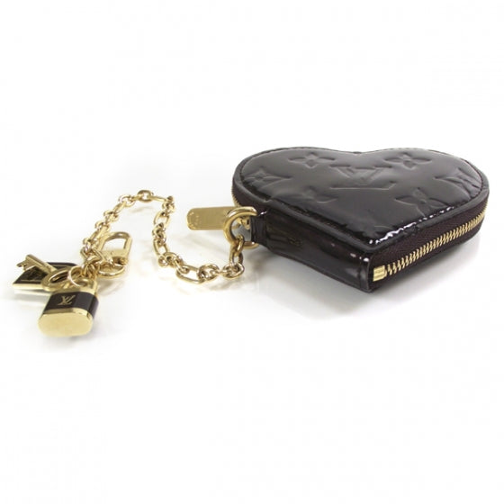 Louis Vuitton Vernis Coeur Heart Coin Purse Amarante 4 of 7