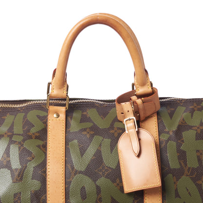 Louis Vuitton Graffiti Keepall 50 Kaki 6 of 11