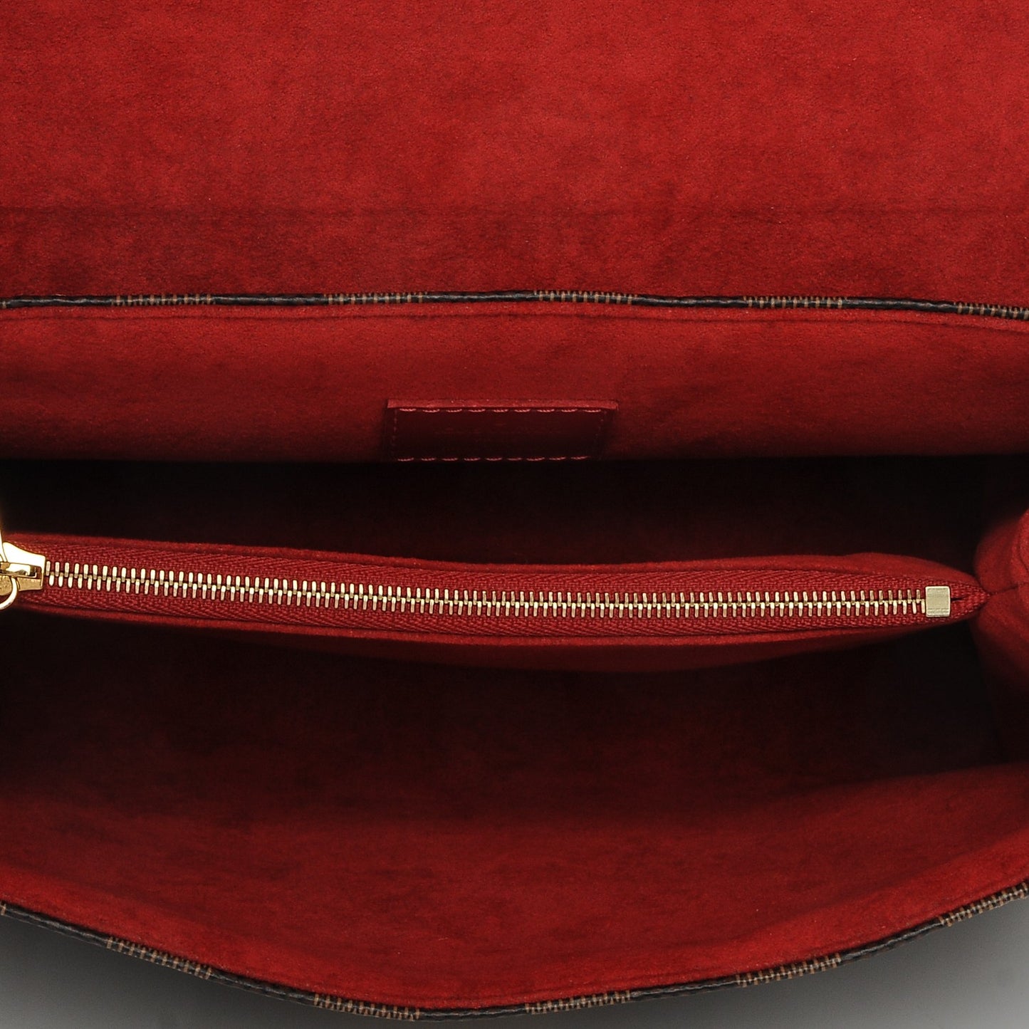 Damier Ebene Caissa Clutch Cherry