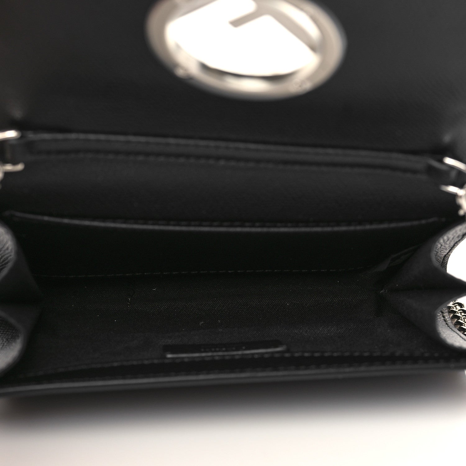 Fendi Vitello Cruise F is Fendi Wallet on Chain Black 5 of 7