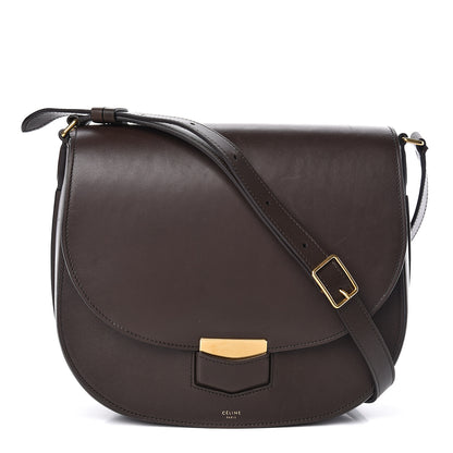 Celine Supersoft Calfskin Medium Trotteur Wood 1 of 18